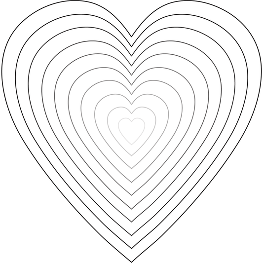 Stacking Hearts - Honey Cuts - Stand - Alone Dies - Honey Bee Stamps