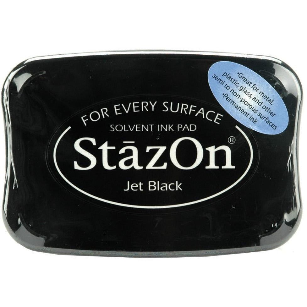 StazOn Jet Black Permanent Ink Pad - Honey Bee Stamps