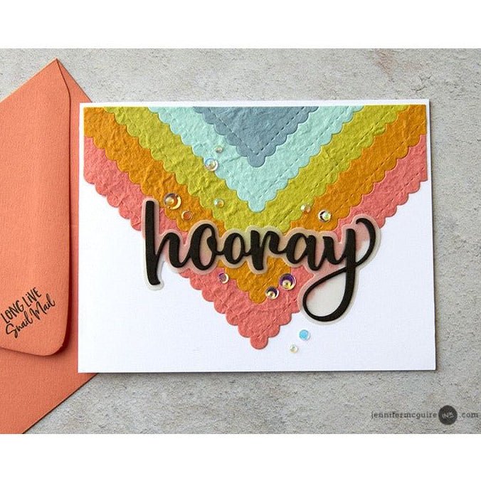 Stitched Scallop Squares - Honey Cuts - Stand - Alone Dies - Honey Bee Stamps