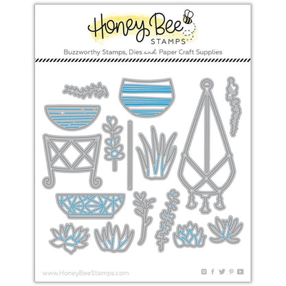 Succulent Garden Builder - Honey Cuts - Stand - Alone Dies - Honey Bee Stamps