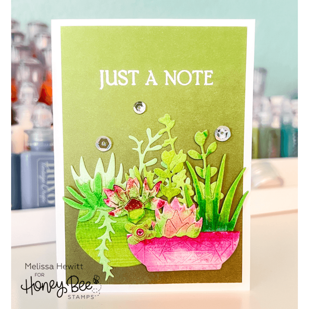 Succulent Garden Builder - Honey Cuts - Stand - Alone Dies - Honey Bee Stamps