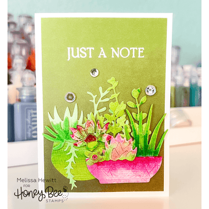 Succulent Garden Builder - Honey Cuts - Stand - Alone Dies - Honey Bee Stamps