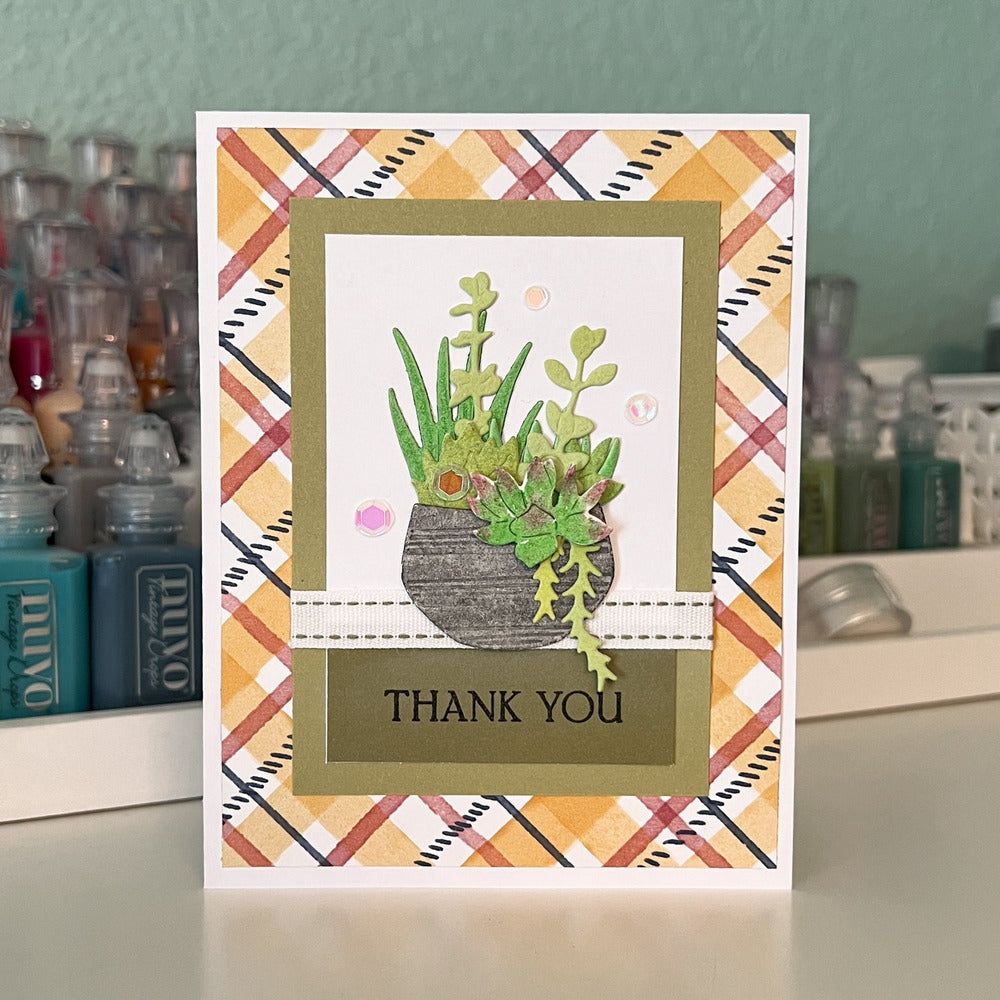 Succulent Garden Builder - Honey Cuts - Stand - Alone Dies - Honey Bee Stamps