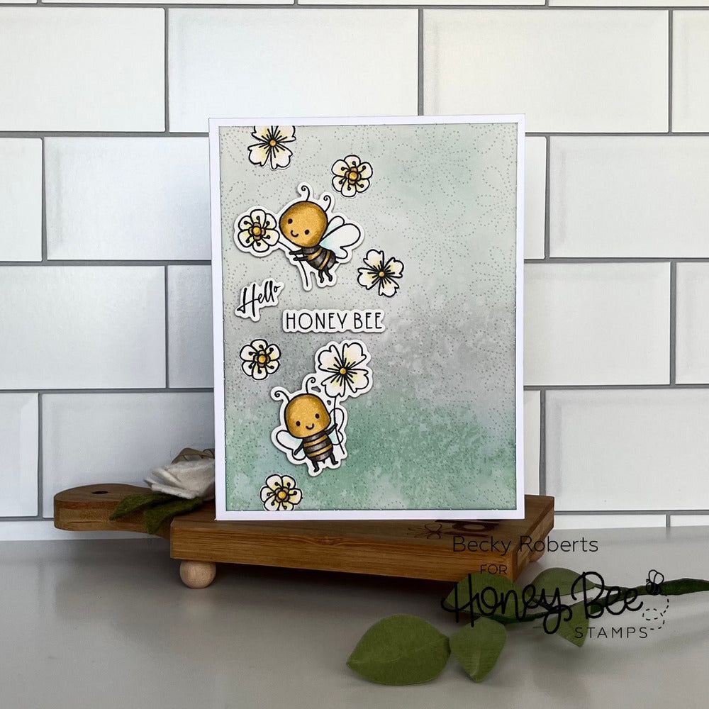 Sweet Honey Bee - 4x6 Photopolymer Stamp Set - Honey Bee Stamps