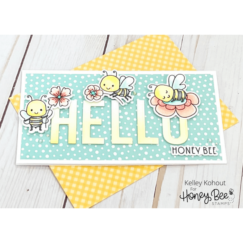 Sweet Honey Bee - 4x6 Photopolymer Stamp Set - Honey Bee Stamps