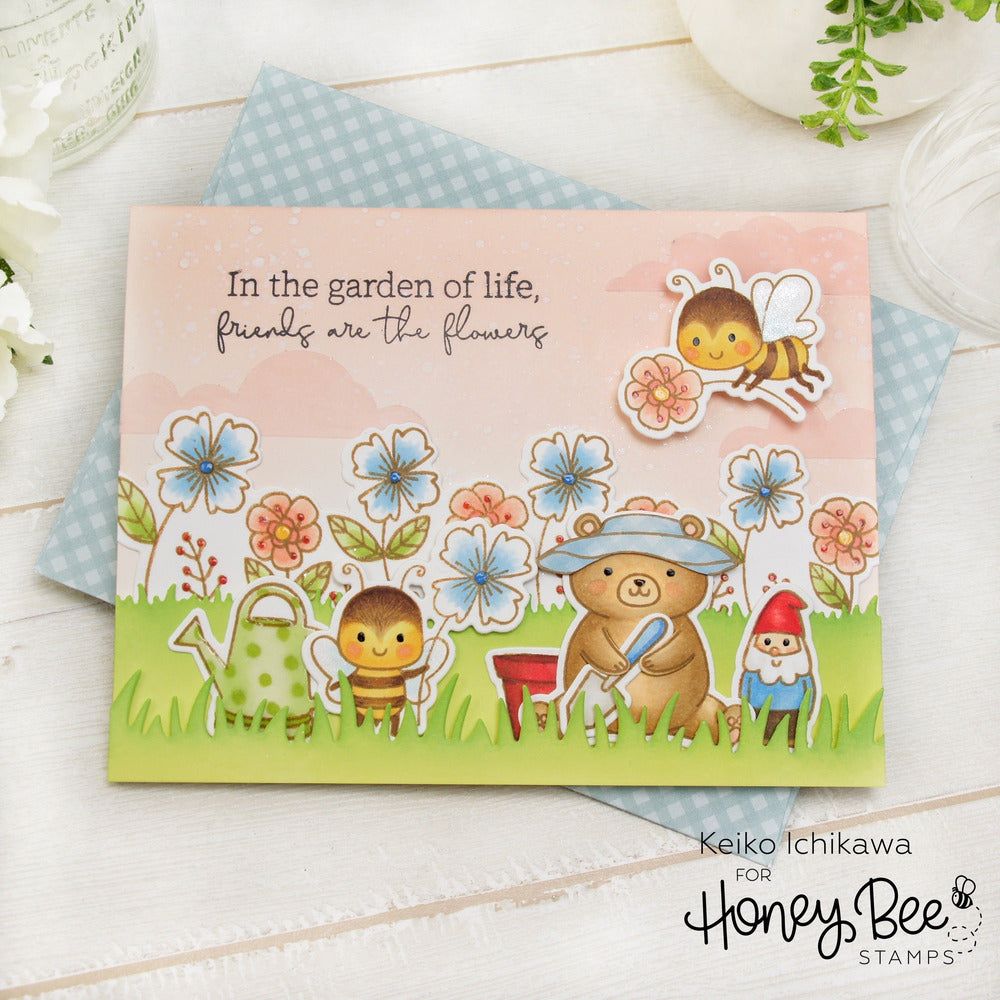Sweet Honey Bee - 4x6 Photopolymer Stamp Set - Honey Bee Stamps