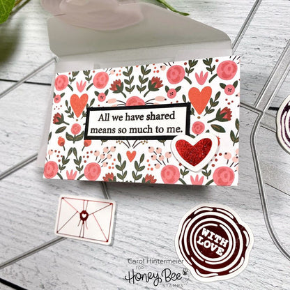 Sweet Notes Card & Envelope - Honey Cuts - Stand - Alone Dies - RETIRING - Honey Bee Stamps