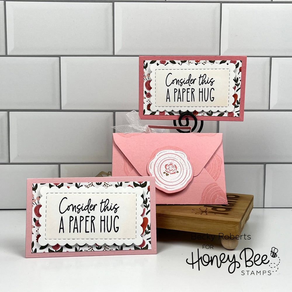 Sweet Notes Card & Envelope - Honey Cuts - Stand - Alone Dies - RETIRING - Honey Bee Stamps