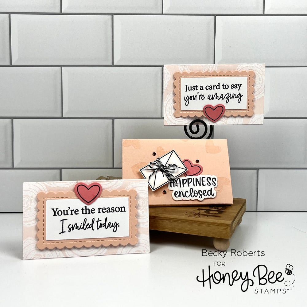 Sweet Notes Card & Envelope - Honey Cuts - Stand - Alone Dies - RETIRING - Honey Bee Stamps