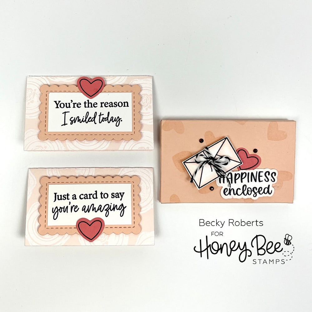 Sweet Notes Card & Envelope - Honey Cuts - Stand - Alone Dies - RETIRING - Honey Bee Stamps