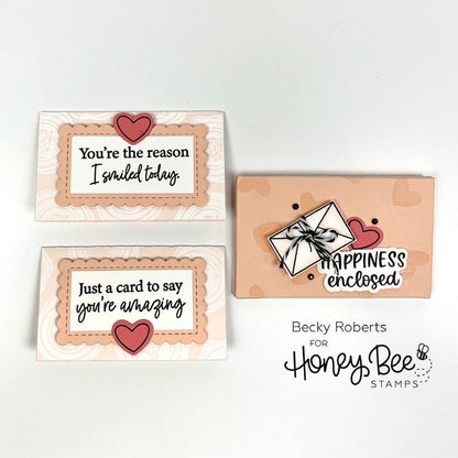 Sweet Notes Card & Envelope - Honey Cuts - Stand - Alone Dies - RETIRING - Honey Bee Stamps