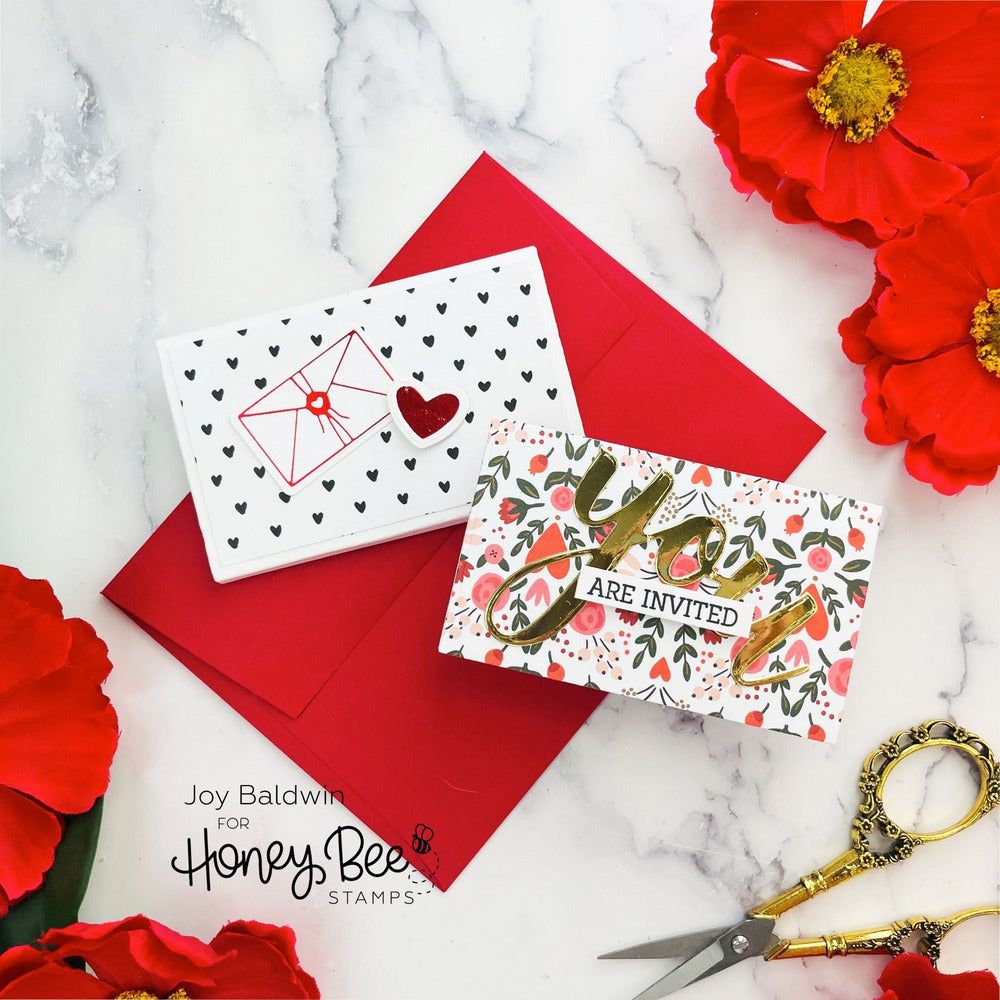 Sweet Notes Card & Envelope - Honey Cuts - Stand - Alone Dies - RETIRING - Honey Bee Stamps