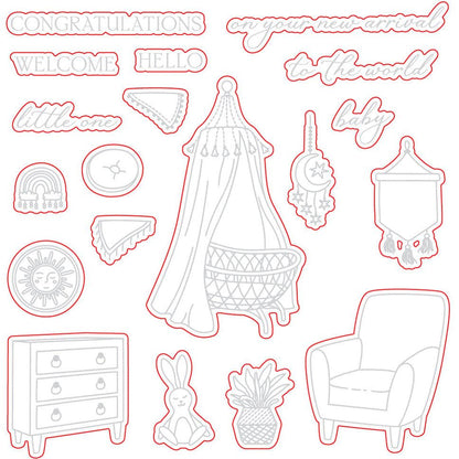 Sweet Nursery - Honey Cuts - Coordinating Dies - Honey Bee Stamps