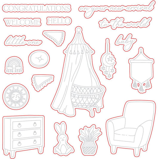 Sweet Nursery - Honey Cuts - Coordinating Dies - Honey Bee Stamps