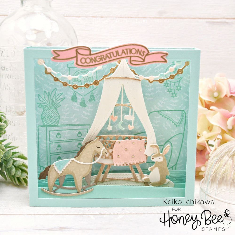 Sweet Nursery - Honey Cuts - Coordinating Dies - Honey Bee Stamps