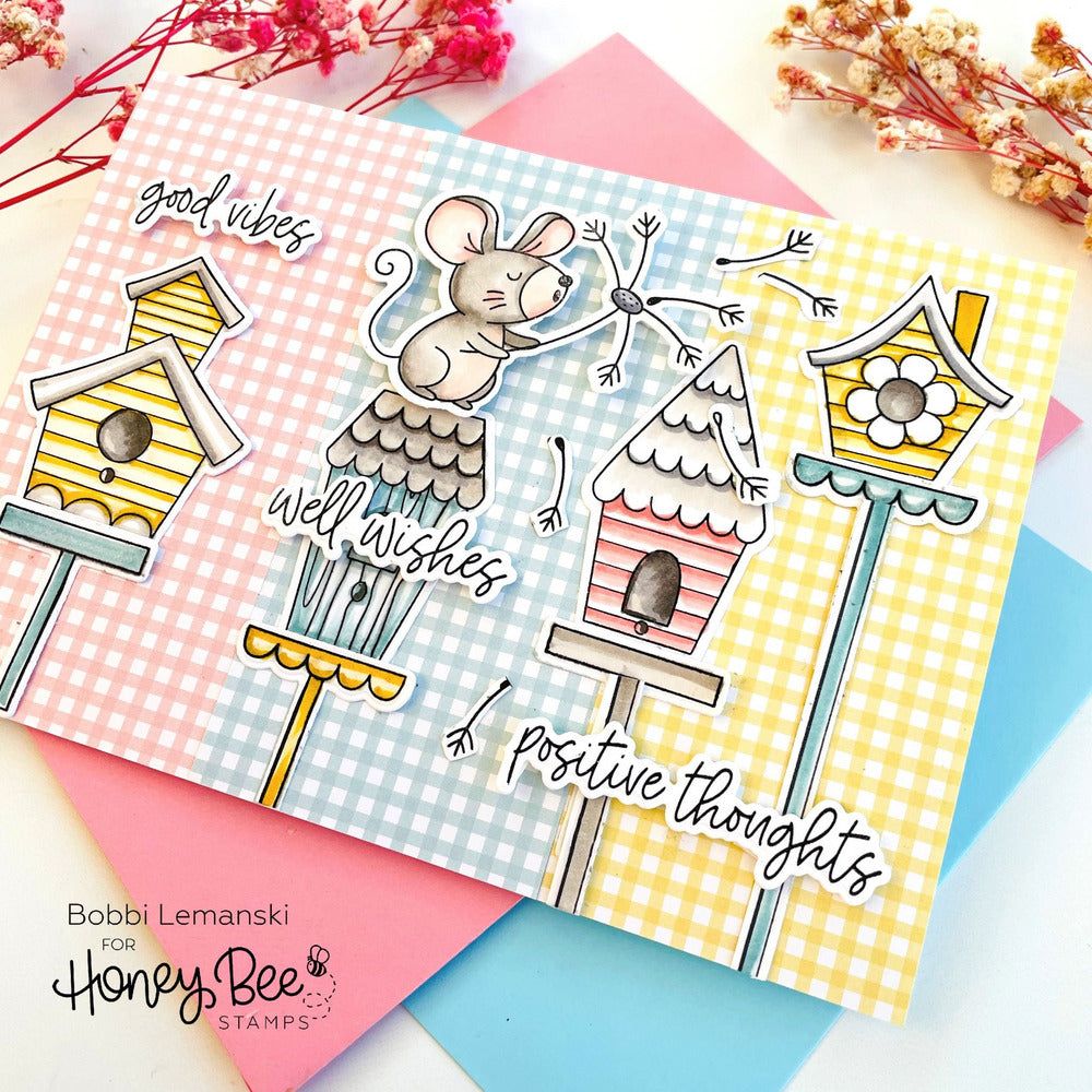 Sweet Spring Mice - Honey Cuts - Coordinating Dies - Honey Bee Stamps