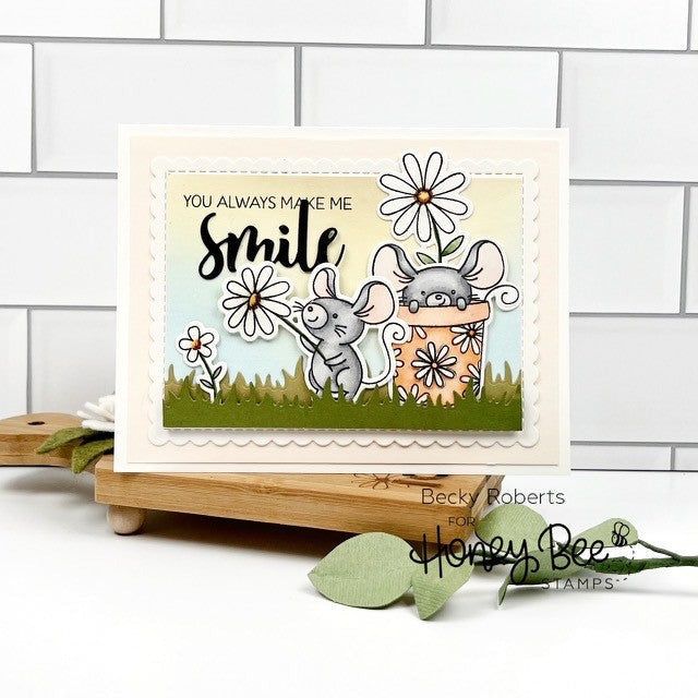 Sweet Spring Mice - Honey Cuts - Coordinating Dies - Honey Bee Stamps