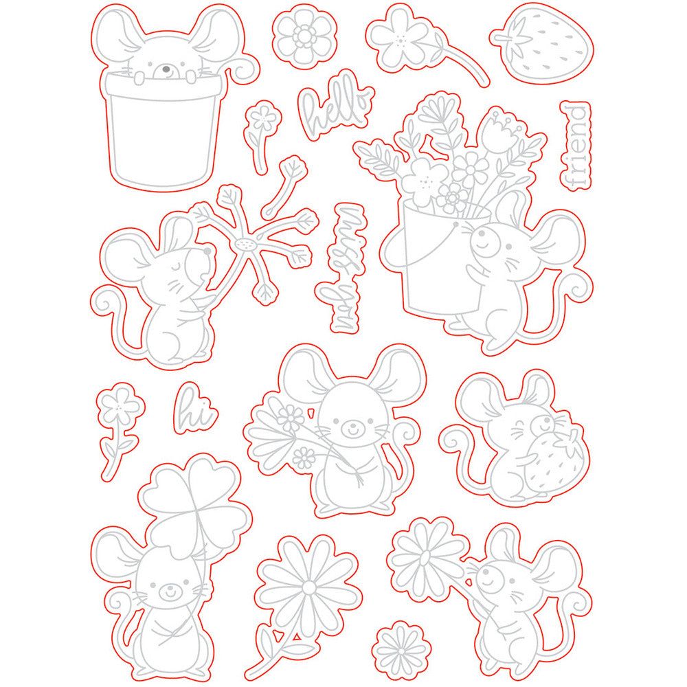 Sweet Spring Mice - Honey Cuts - Coordinating Dies - Honey Bee Stamps