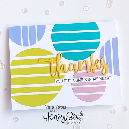 Sweet Stacks: Circles - Honey Cuts - Stand - Alone Dies - Honey Bee Stamps
