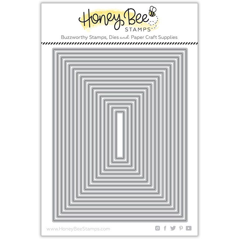 Sweet Stacks: Rectangles - Honey Cuts - Stand - Alone Dies - Honey Bee Stamps