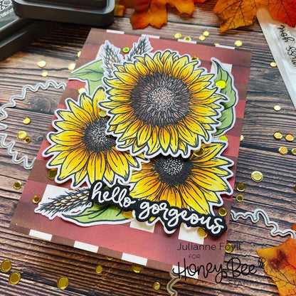 Sweet Sunflowers - 6x6 Stamp Set - Honey Bee Stamps