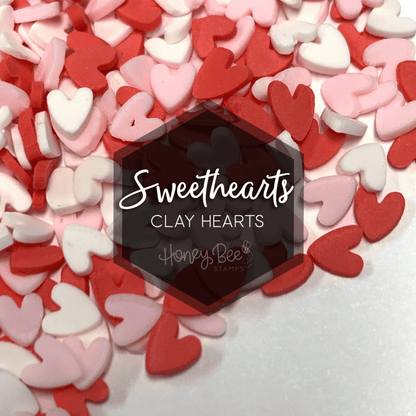 Sweethearts - Clay Hearts Embellishment Mix - Honey Bee Stamps