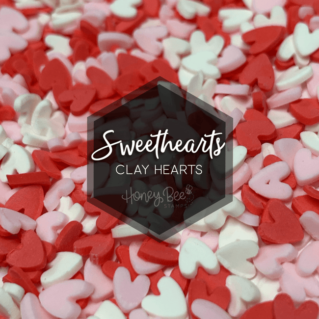 Sweethearts - Clay Hearts - Honey Bee Stamps