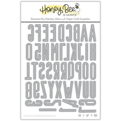 Tailgate Alphabet - Honey Cuts - Stand - Alone Dies - Honey Bee Stamps