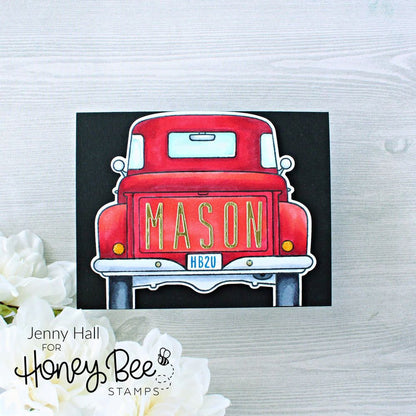 Tailgate Alphabet - Honey Cuts - Stand - Alone Dies - Honey Bee Stamps