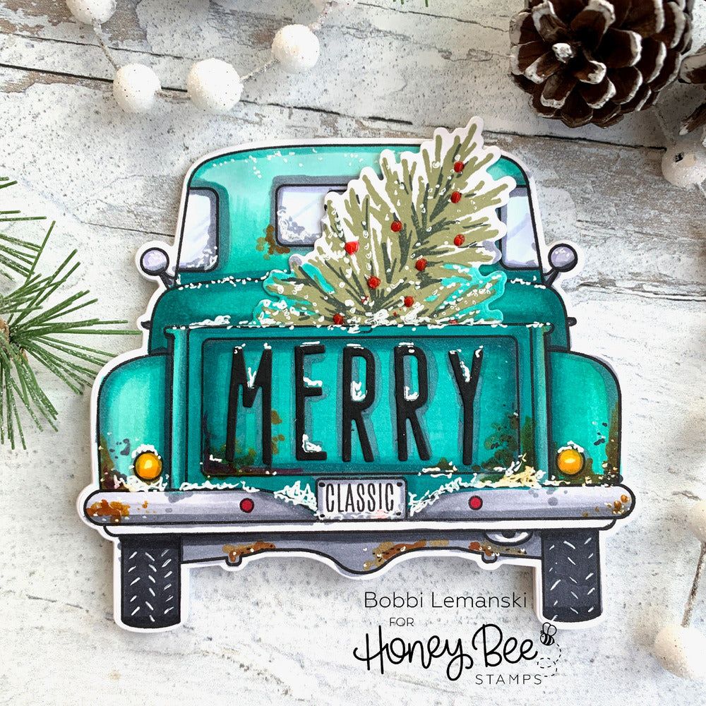 Tailgate Alphabet - Honey Cuts - Stand - Alone Dies - Honey Bee Stamps