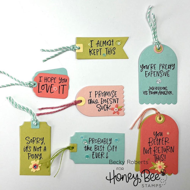 Terrific Tags - Honey Cuts - Honey Bee Stamps