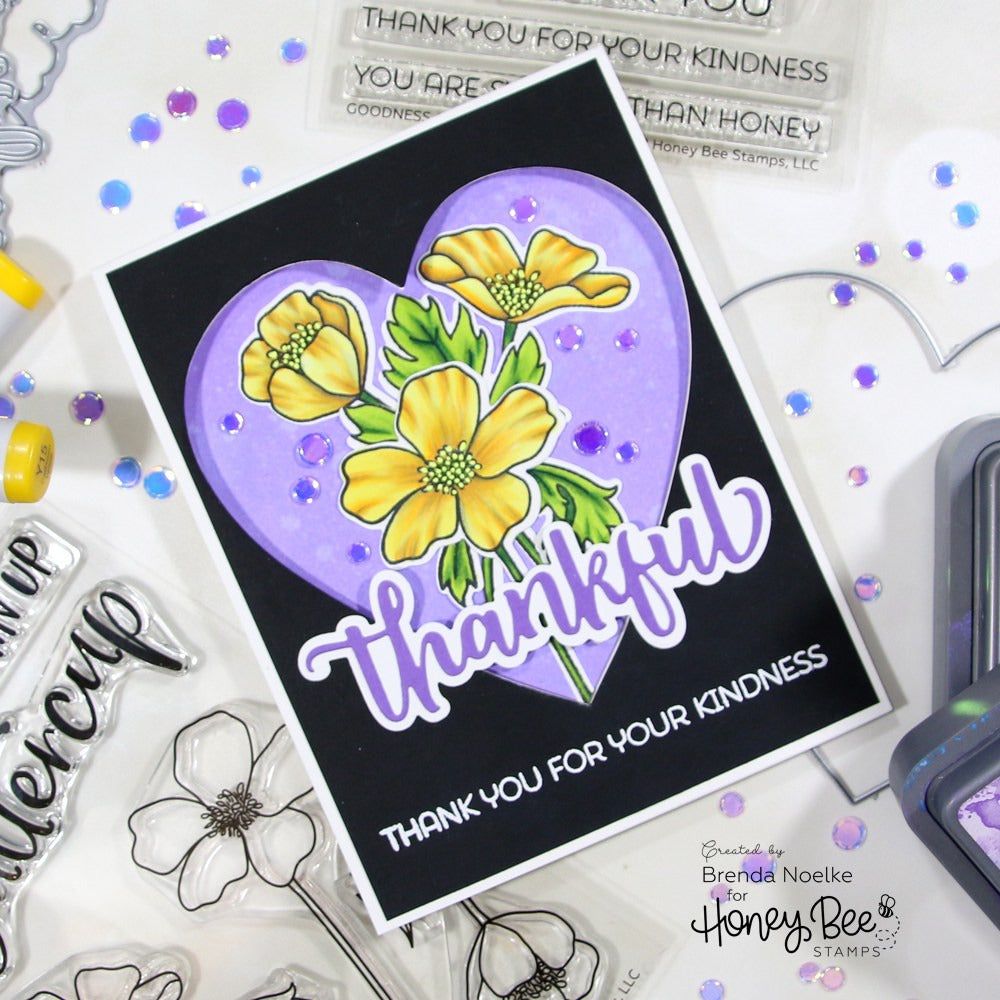 Thankful - Honey Cuts - Retiring - Honey Bee Stamps