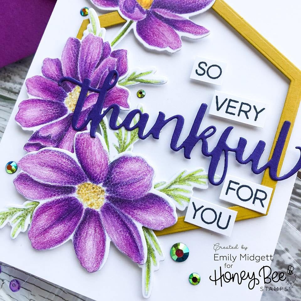 Thankful - Honey Cuts - Retiring - Honey Bee Stamps