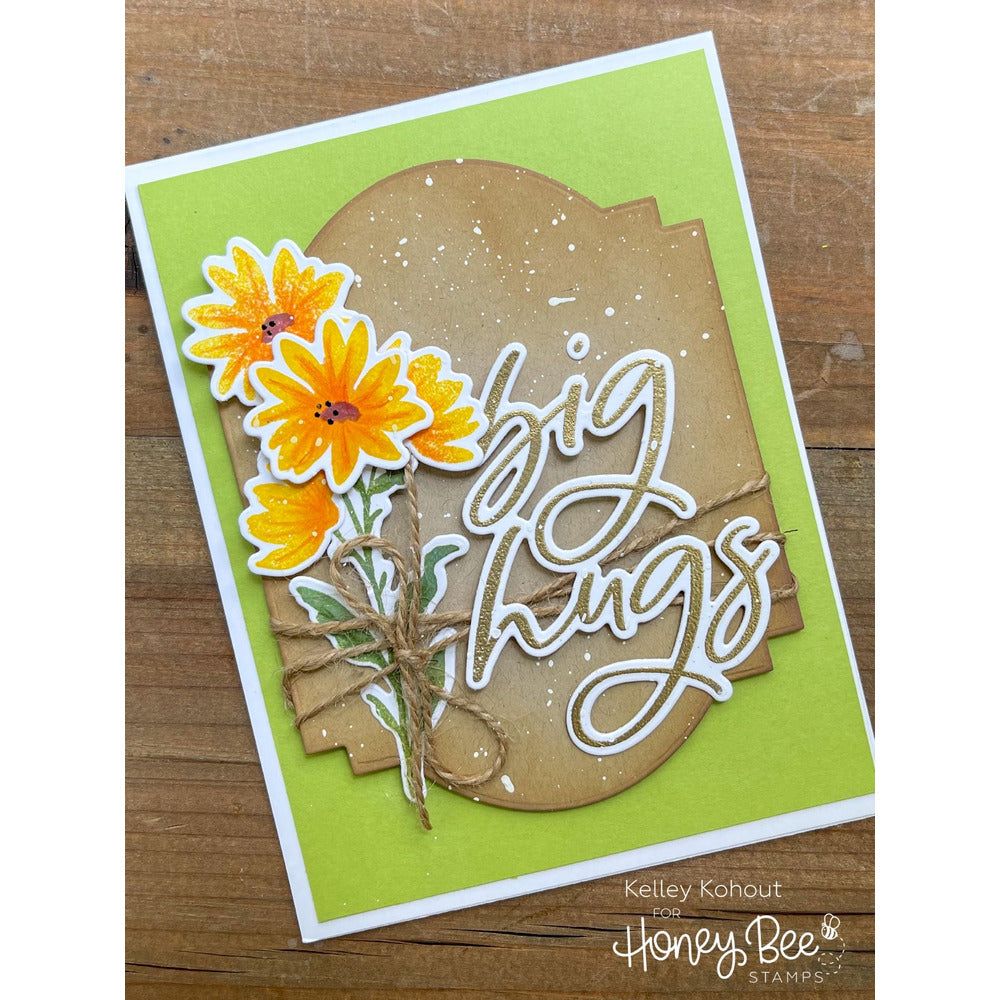 Thinking Of You Big Time - 6x8 Photopolymer Stamp Set - Honey Bee Stamps