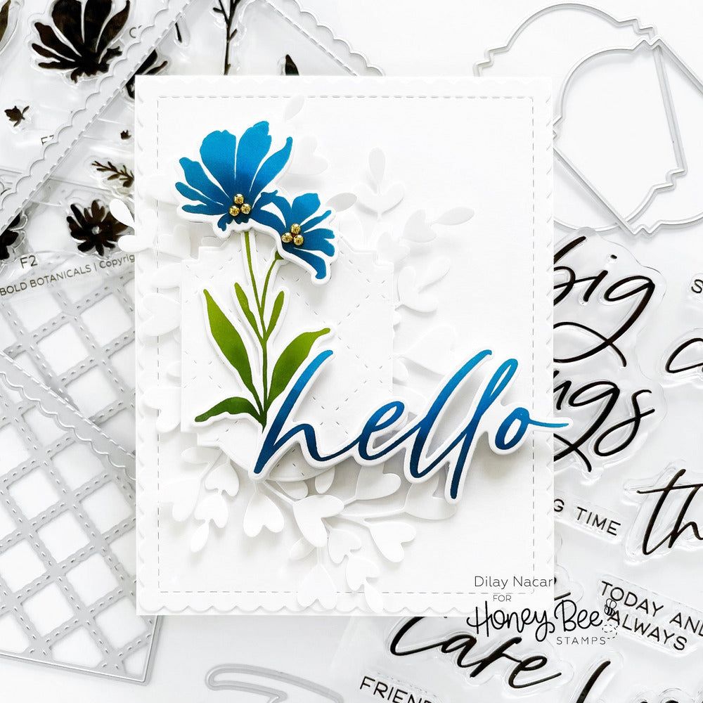 Thinking Of You Big Time - Honey Cuts - Coordinating Dies - Honey Bee Stamps