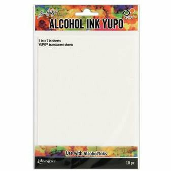 Tim Holtz Alcohol Ink Translucent Yupo Paper 10 Sheets 5"x7" - Honey Bee Stamps
