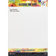 Tim Holtz Alcohol Ink White Yupo Cardstock Paper - 86lb 5/pkg 8x10" - Honey Bee Stamps