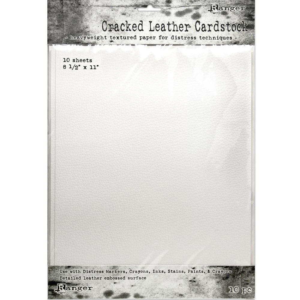 Tim Holtz Distress Cracked Leather Cardstock 10 Pack - 8.5x11" - Honey Bee Stamps