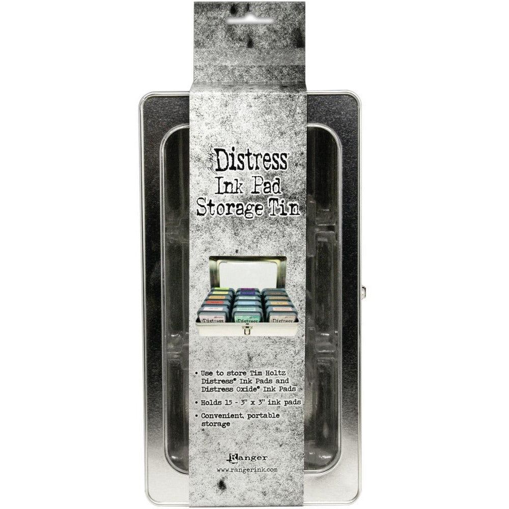 Tim Holtz Distress Ink 3" Square Ink Pad Storage Tin - Honey Bee Stamps