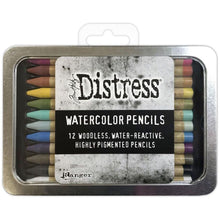 Tim Holtz Distress Watercolor Pencils SET 1 - 12/Pkg - Honey Bee Stamps