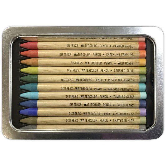 Tim Holtz Distress Watercolor Pencils SET 3 - 12/Pkg - Honey Bee Stamps