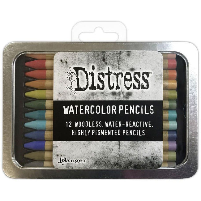 Tim Holtz Distress Watercolor Pencils SET 3 - 12/Pkg - Honey Bee Stamps