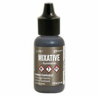 Tim Holtz Metallic Mixatives - Gunmetal - Honey Bee Stamps