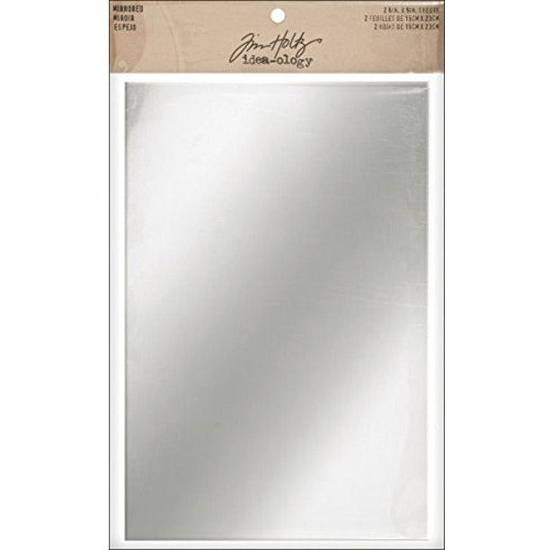 Tim Holtz Mirrored Adhesive Backed Sheets - 6"x9" 2/pk - Honey Bee Stamps