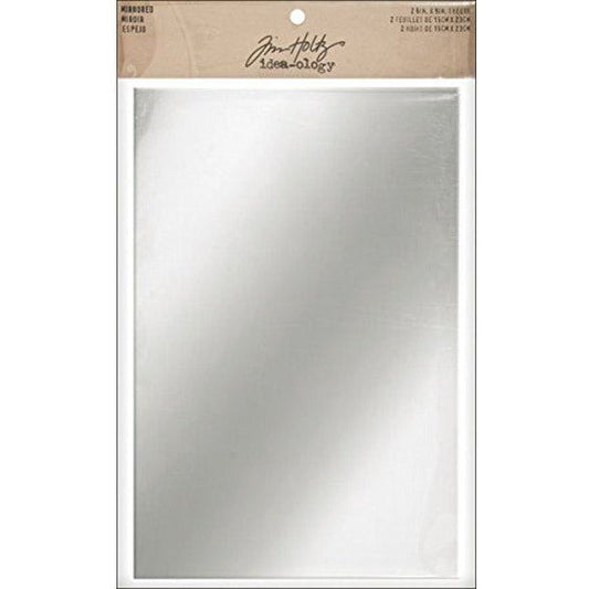 Tim Holtz Mirrored Adhesive Backed Sheets - 6"x9" - 2 Pack - Honey Bee Stamps