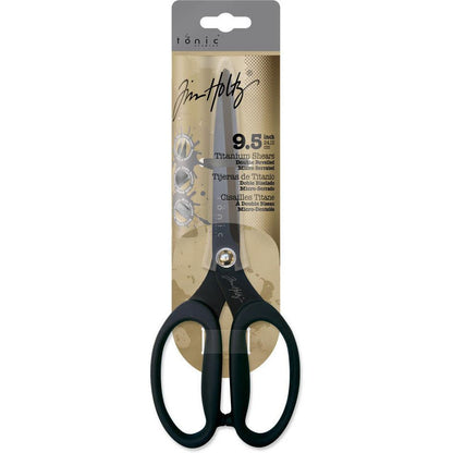 Tim Holtz Non - Stick Titanium Micro Serrated Scissors 9.5" - Honey Bee Stamps