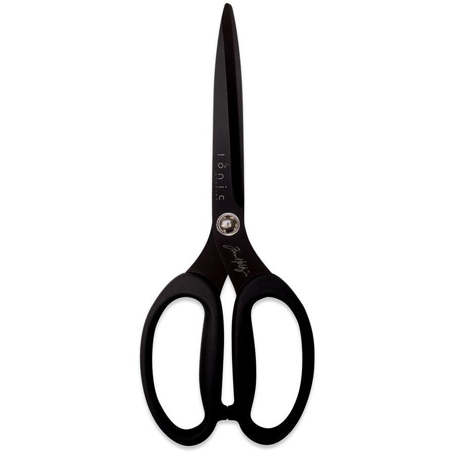 Tim Holtz Non - Stick Titanium Micro Serrated Scissors 9.5" - Honey Bee Stamps