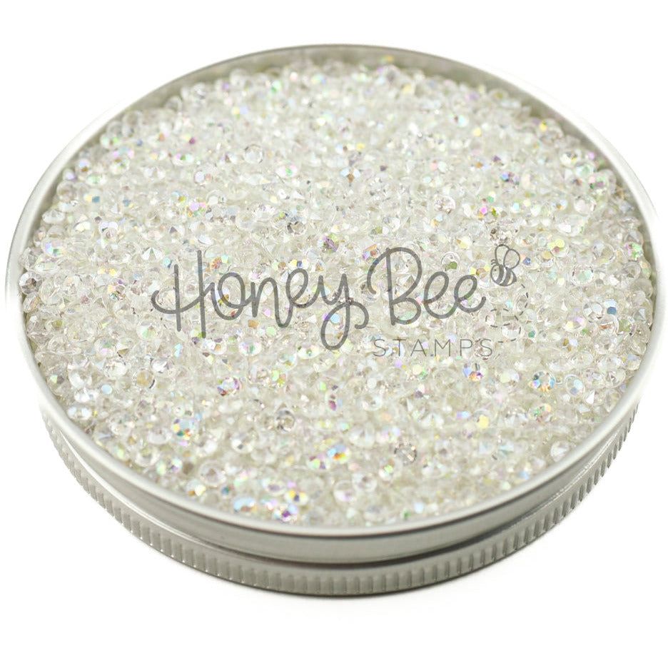 Tiny Diamonds - 2.3mm Crystal AB Rhinestones in Resealable Bag - Honey Bee Stamps