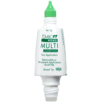 Tombow Mono Multi Liquid Glue, Double - ended Fine and Broad Tips - Honey Bee Stamps