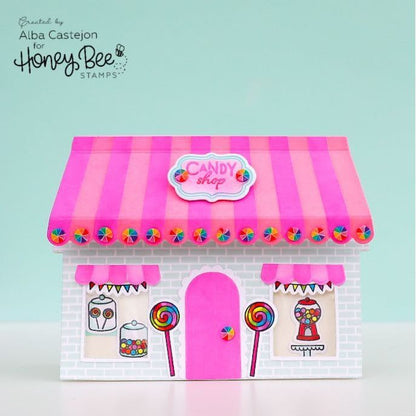 Treat Shop Add - On - Set of 2 - 6"x6" Coordinating Stencils - Retiring - Honey Bee Stamps